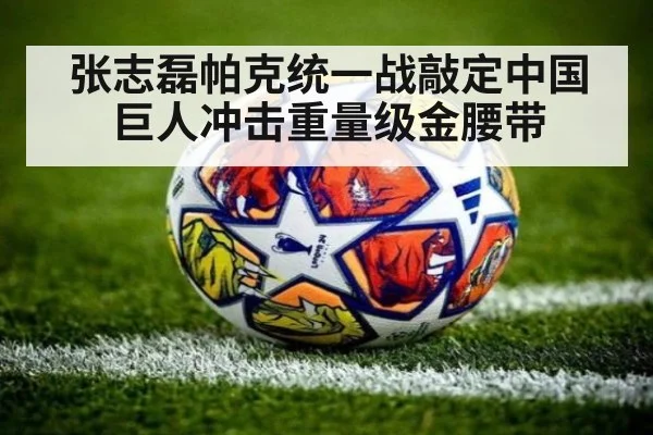 张志磊帕克统一战敲定中国巨人冲击重量级金腰带